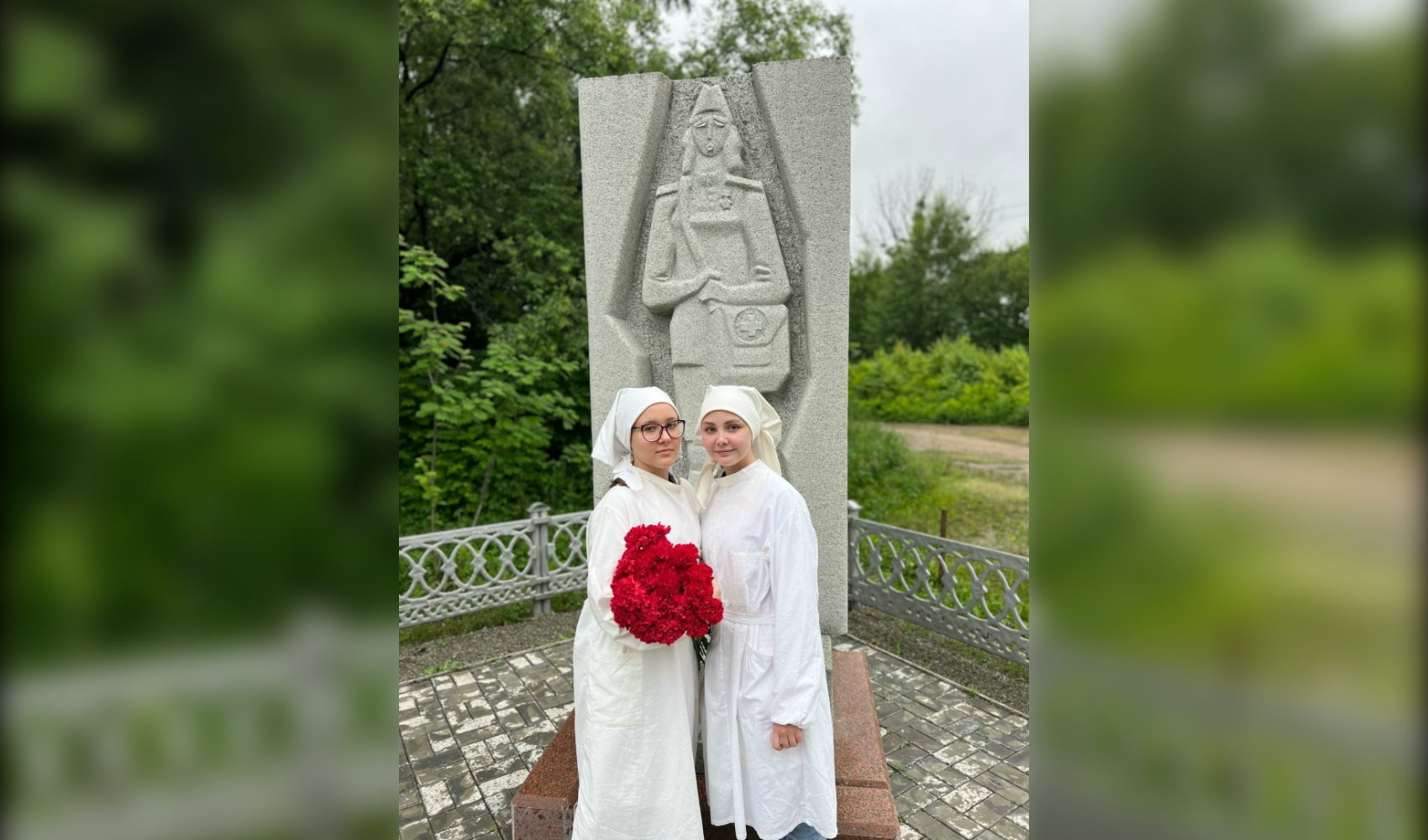 Как рисунок биробиджанской школьницы стал памятником фронтовой медсестре