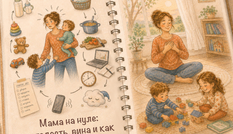 Мама на нуле: усталость, вина и как из этого выходить
